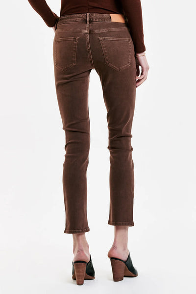 Dear John Blaire Root Beer High Rise Ankle Slim Straight Jeans