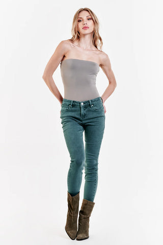 Dear John Gisele Seafoam Haze High Rise Ankle Skinny Jeans