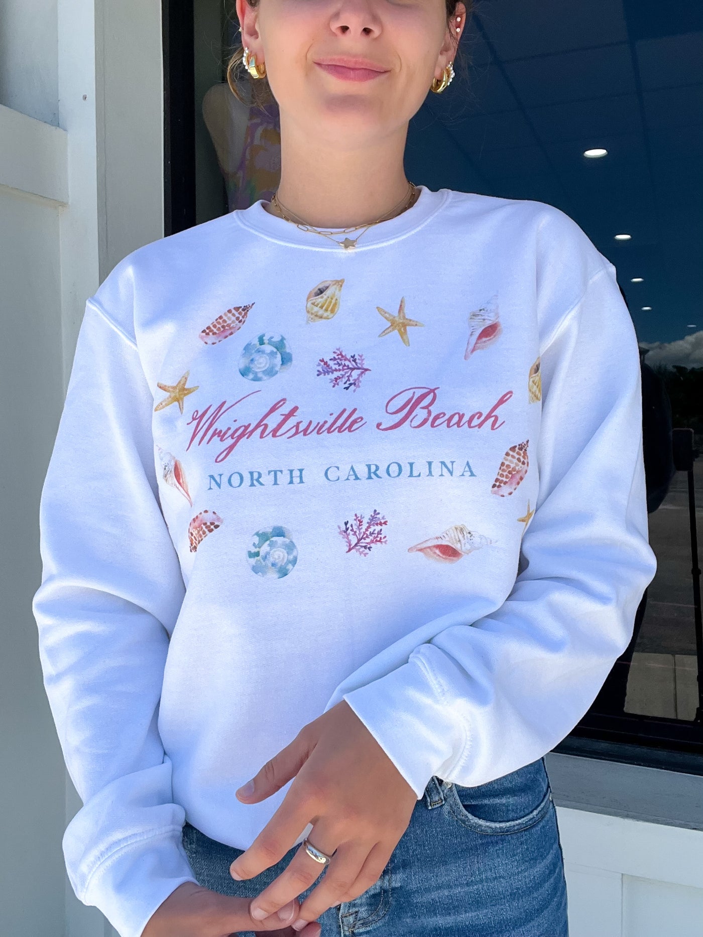 “Wrightsville Beach” Sea Shell Sweatshirt