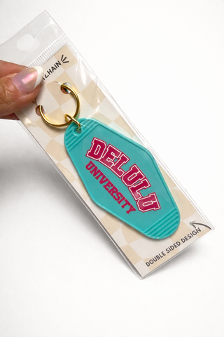 Delulu University Keychain