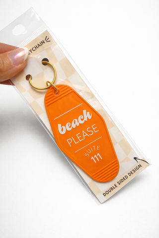 Beach Please Keychain