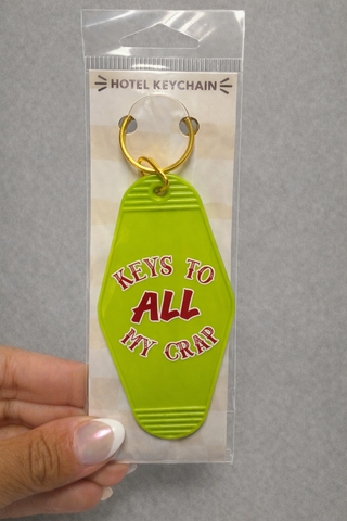 Keys to all my crap keychain