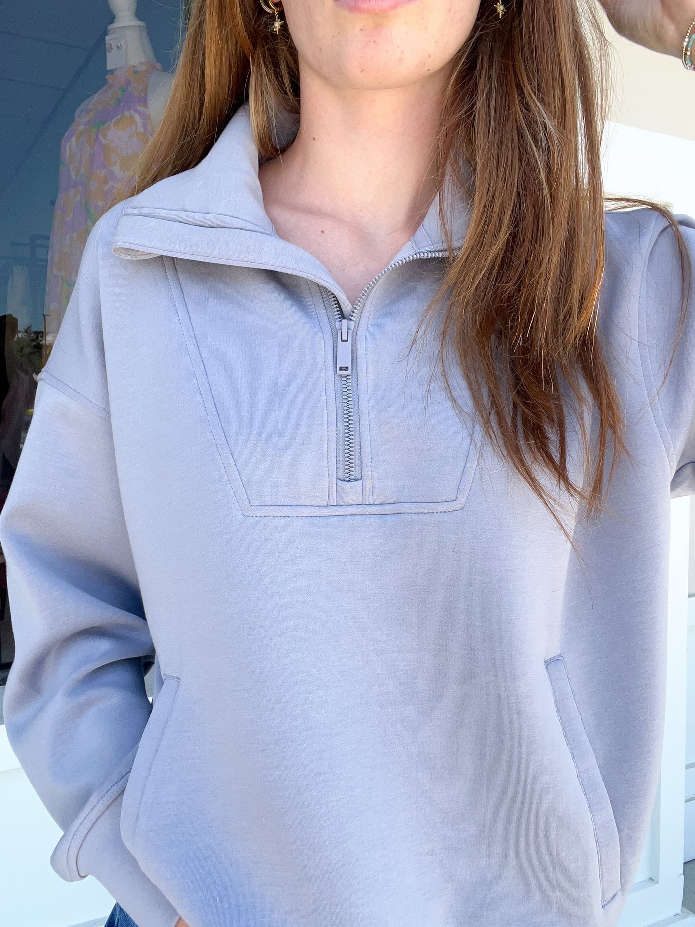 Restocked! Modal Poly Span Quarter Zip