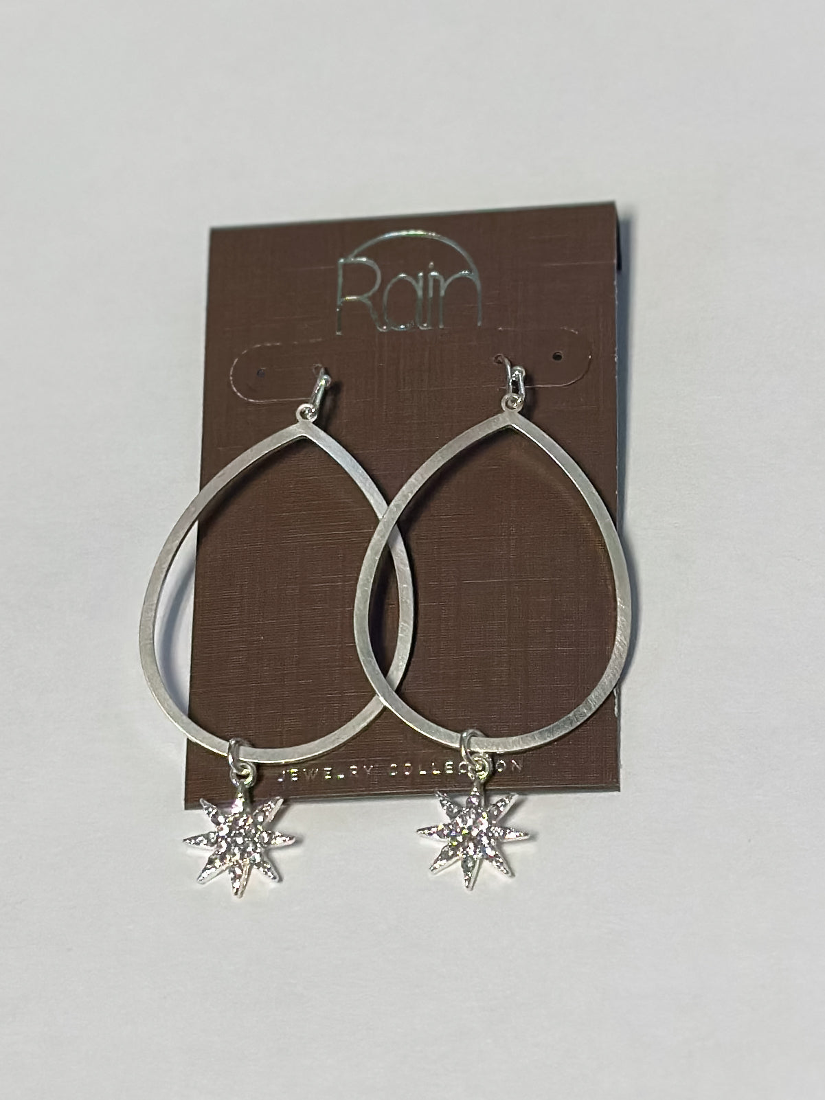 Silver Star Nova Dangle Earring