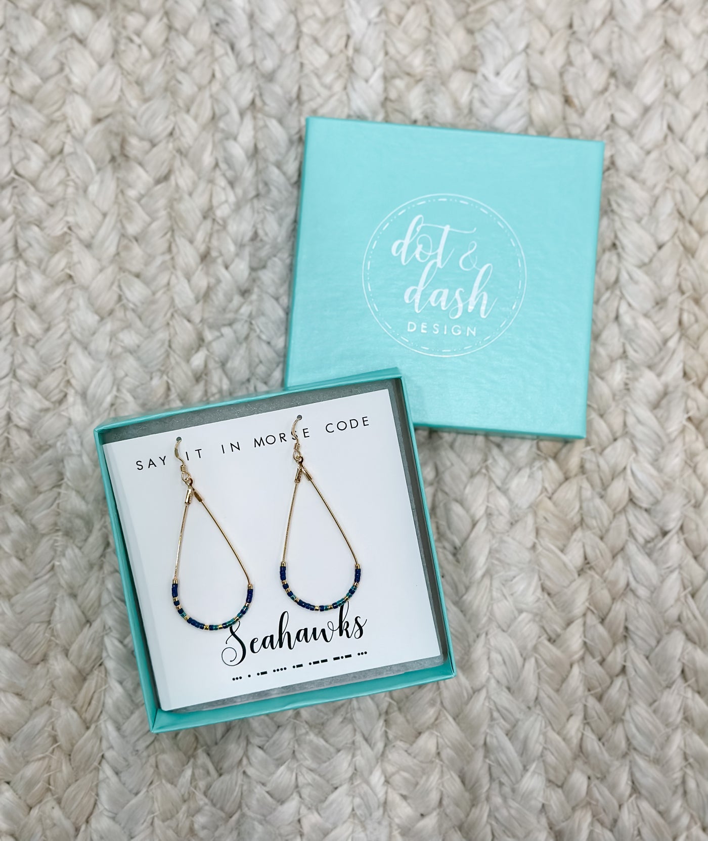 Dot & Dash Seahawk Earrings