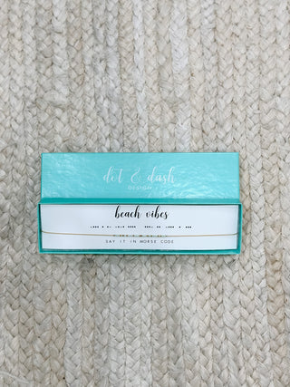 Dot & Dash Beach Vibes Necklace
