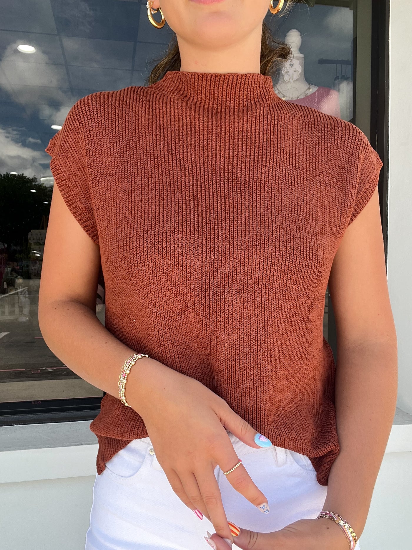 Anika Mock Neck Sweater