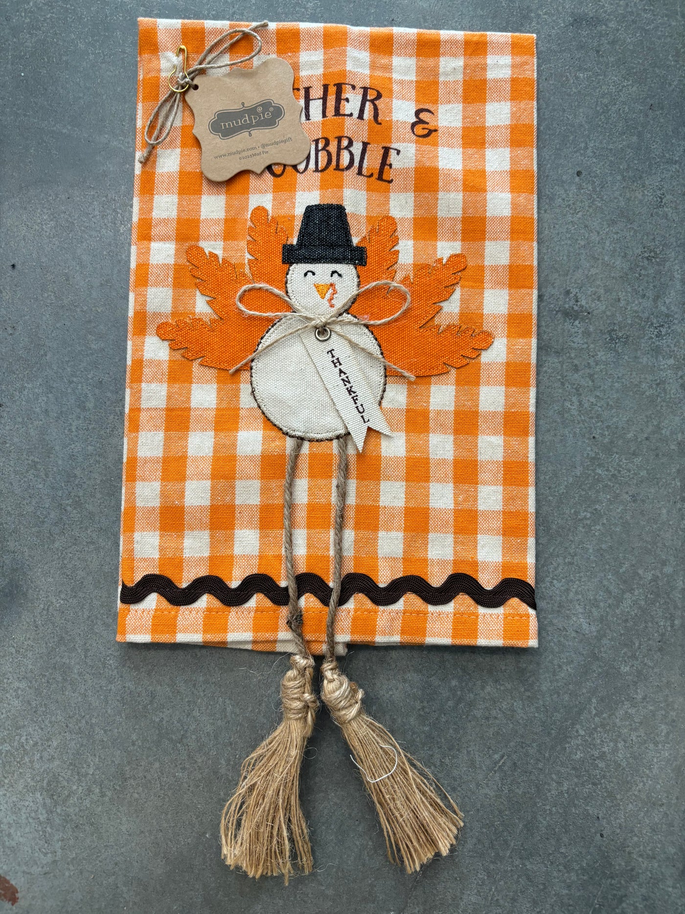 Mudpie Turkey Dangling Legs Dish Towel