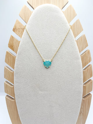 Spartina Opaline Heart Necklace 17"