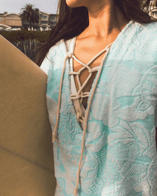 Sand Cloud Floral Turtle Cover up
