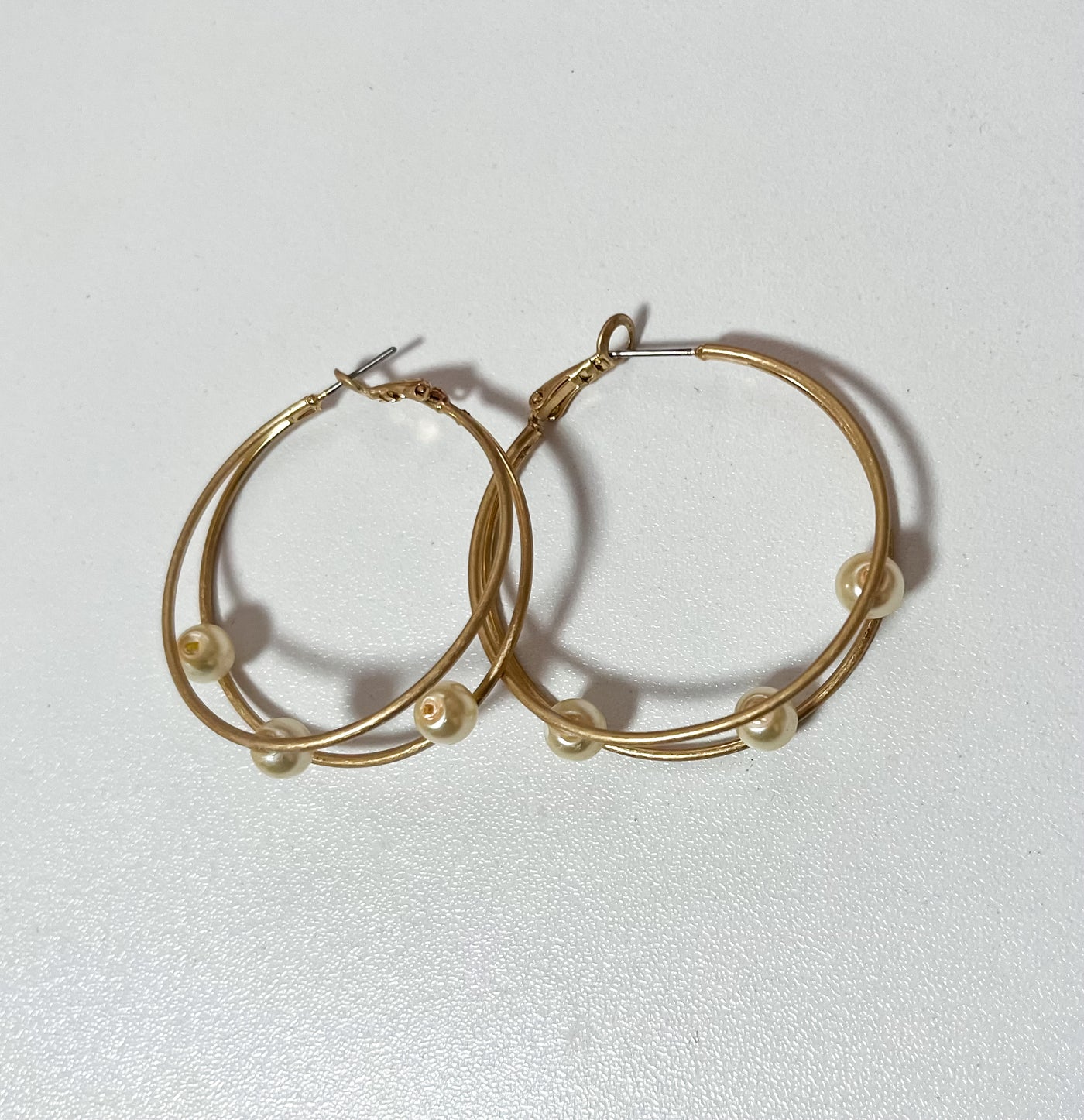 Pearl Hoop Earrings