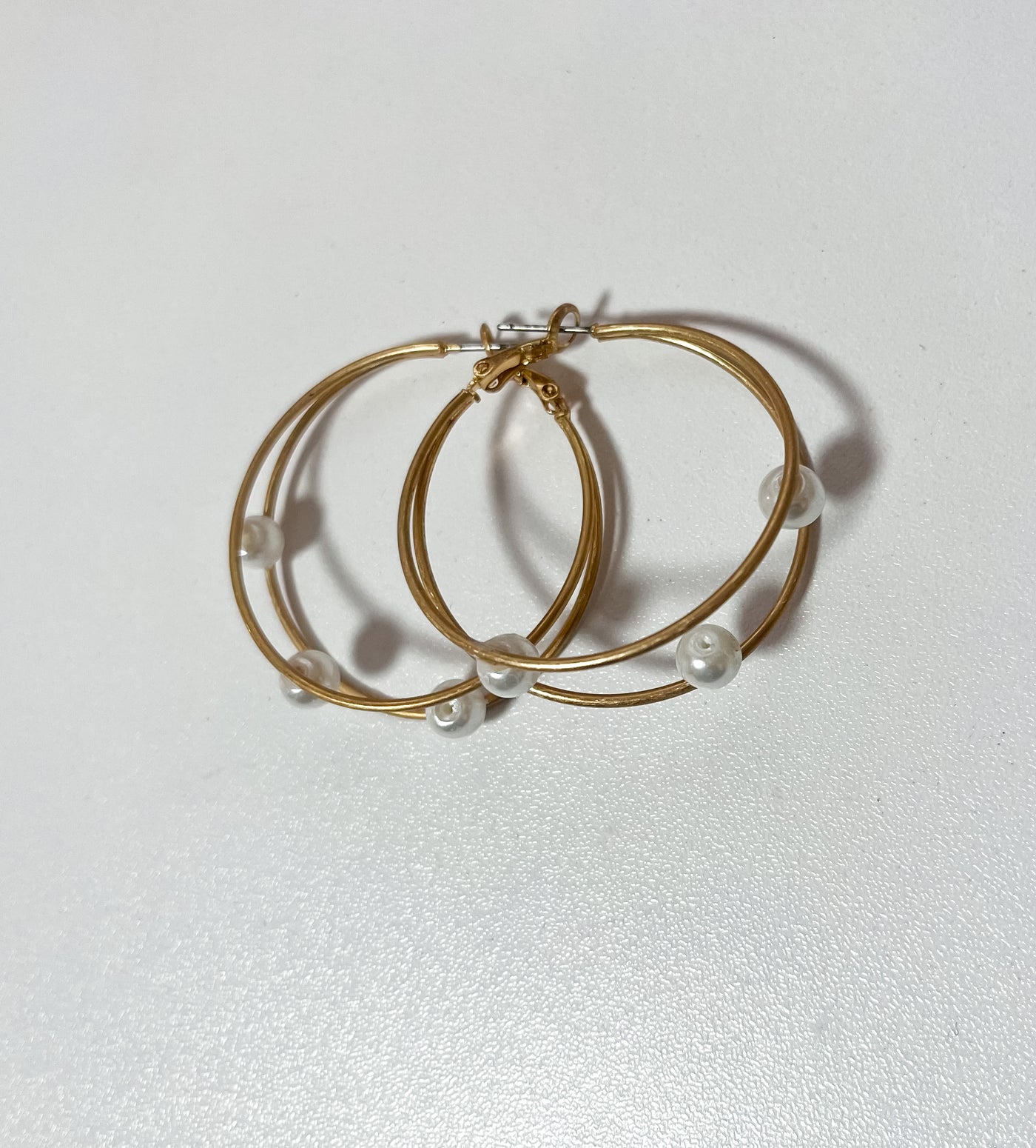 Pearl Hoop Earrings