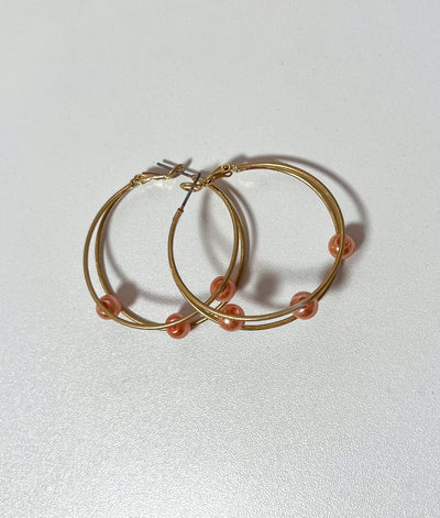 Pearl Hoop Earrings