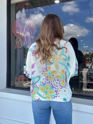 Lime in the Trees Sweater