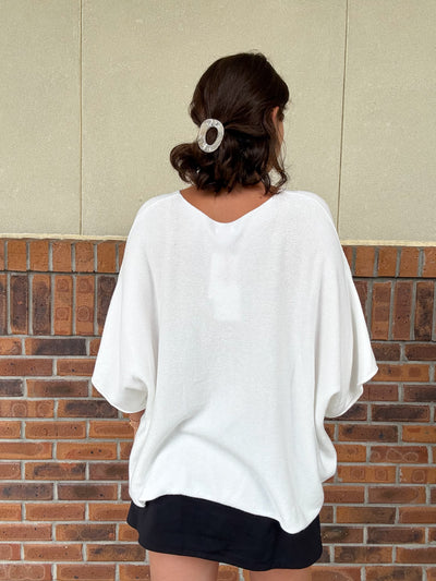 Boxy Babe Short Sleeve Sweater