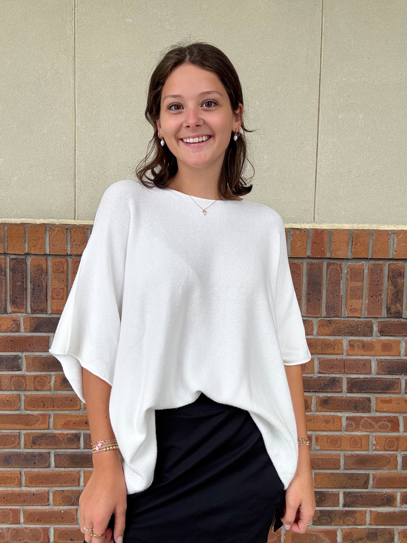 Boxy Babe Short Sleeve Sweater