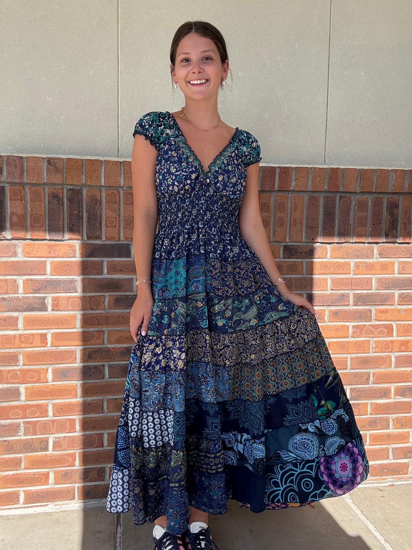 Silky Bobbin Tier Dress