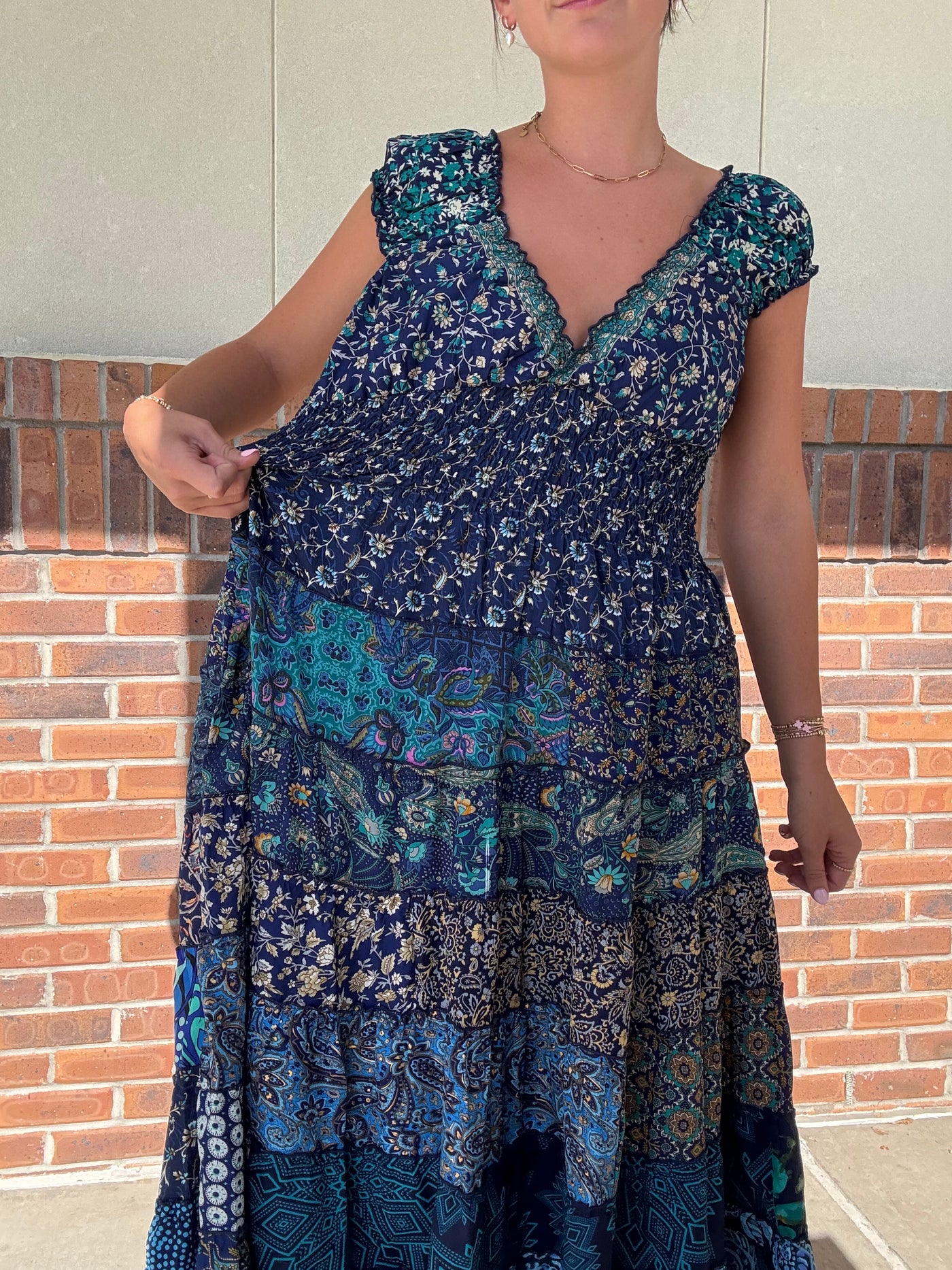 Silky Bobbin Tier Dress