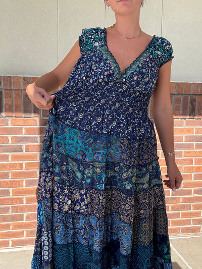 Silky Bobbin Tier Dress