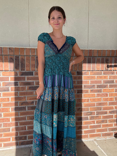 Silky Bobbin Tier Dress