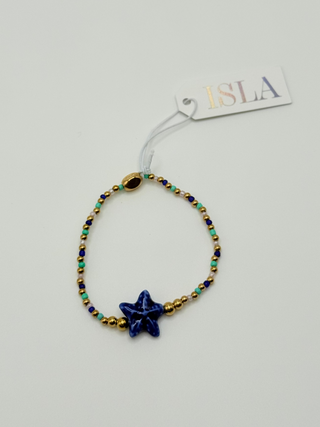 Isla "Stretch of the Sea" Bracelet - Sapphire