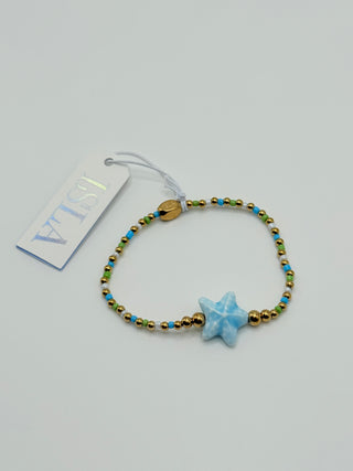 Isla "Stretch of the Sea" Bracelet - Blue Sky