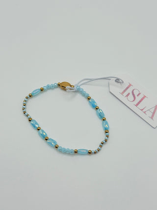 Isla "Coastal Crystals" Bracelet Big Sur - Blue Sky