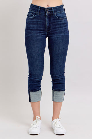 Judy Blue High Waist Double Band Capri