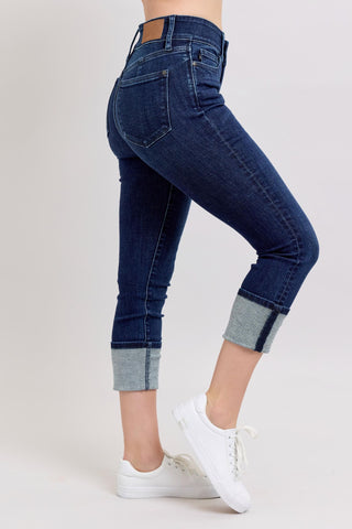Judy Blue High Waist Double Band Capri