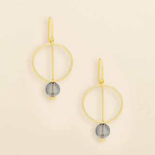 Refined Glass Drop Earrings