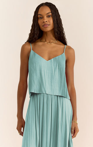 Z Supply Fiore Crinkle Satin Tank