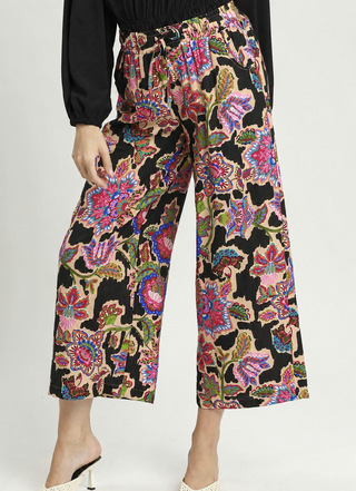 Umgee Wildflower Wander Wide-Leg Pants