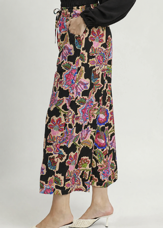 Umgee Wildflower Wander Wide-Leg Pants