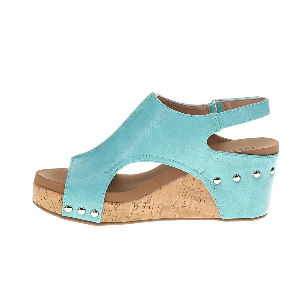 Corky's Teal Carley Sandals