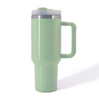 Iridescent Glitter 40oz Double Wall Stainless Steel Vacuum Tumbler With Handle