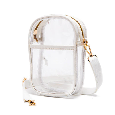 Vertical Clear Cross Body Bag