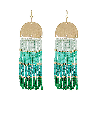 Free Flowing Seed Bead Earrings