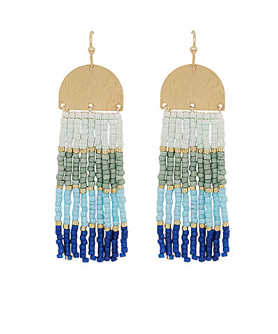 Free Flowing Seed Bead Earrings