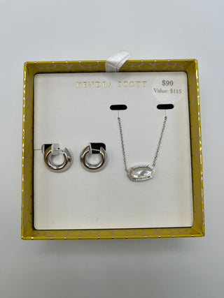Kendra Scott Boxed Elisa Mikki Silver Gift Set