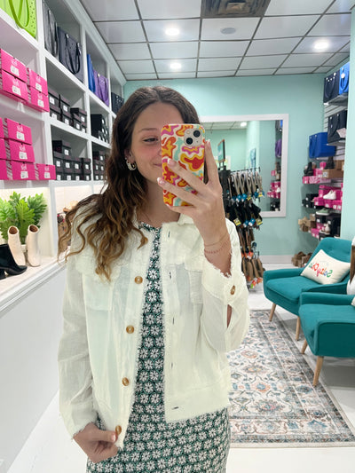 Hatley White Linen Jacket