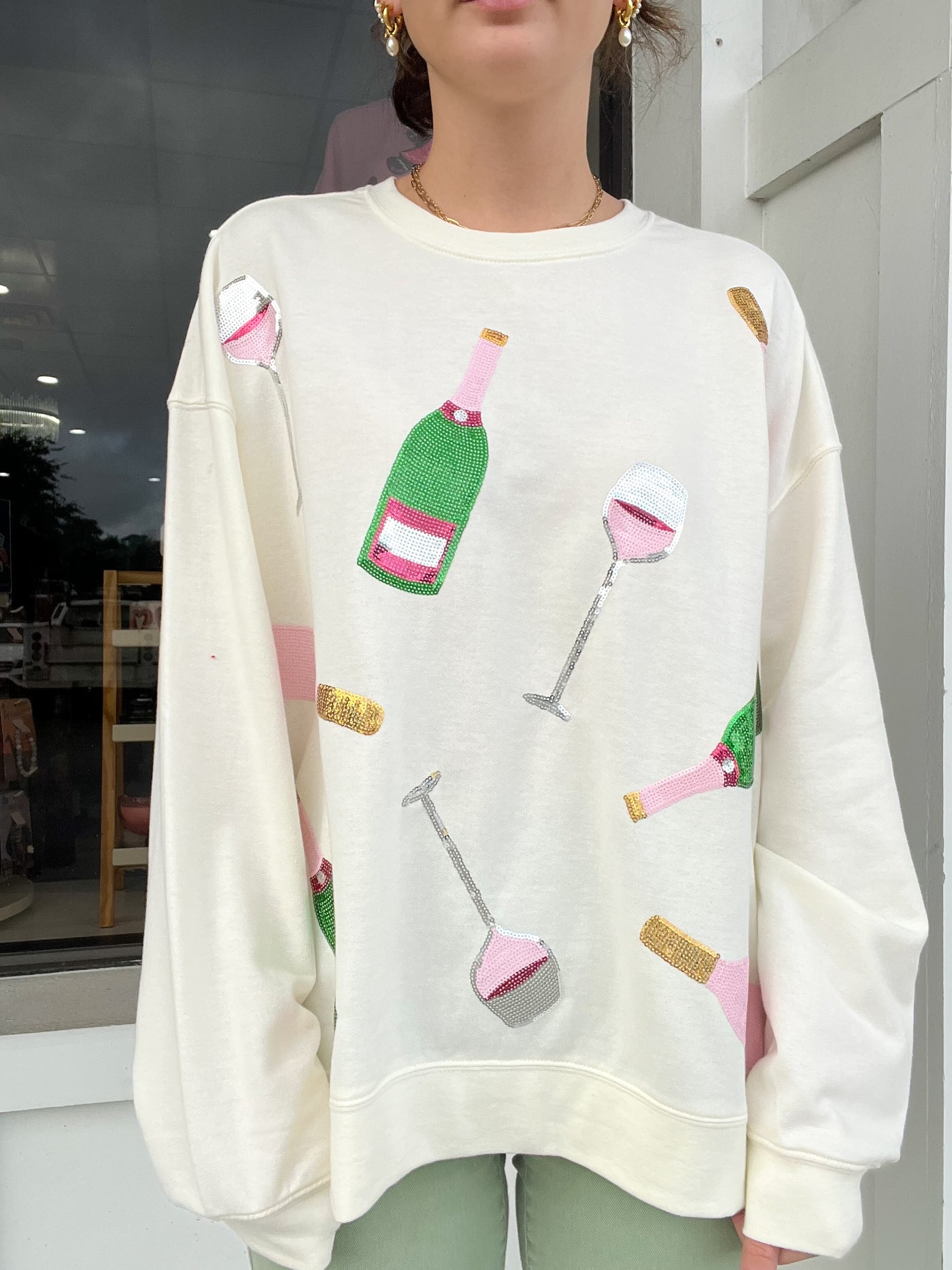 Champagne Sparkle Sweatshirt