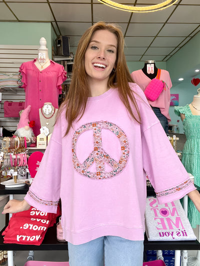 BEST SELLING Peace Patch Sweater