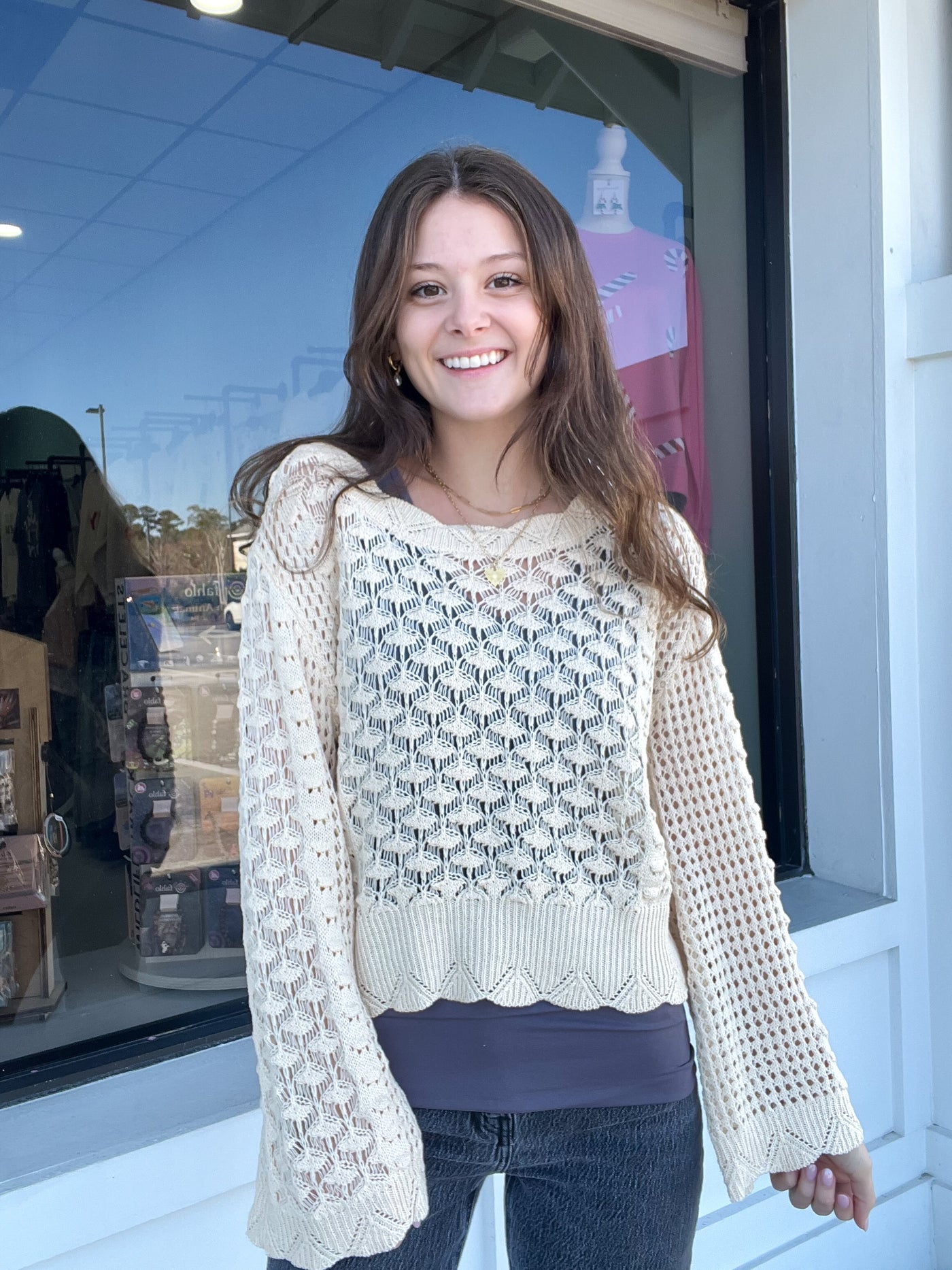 Cally Crochet Sweater