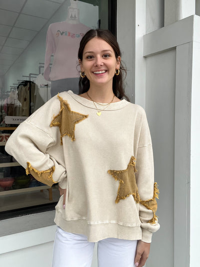 Starry Patch Thermal Pullover