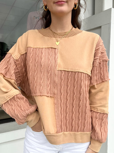 Textured Mix Pullover