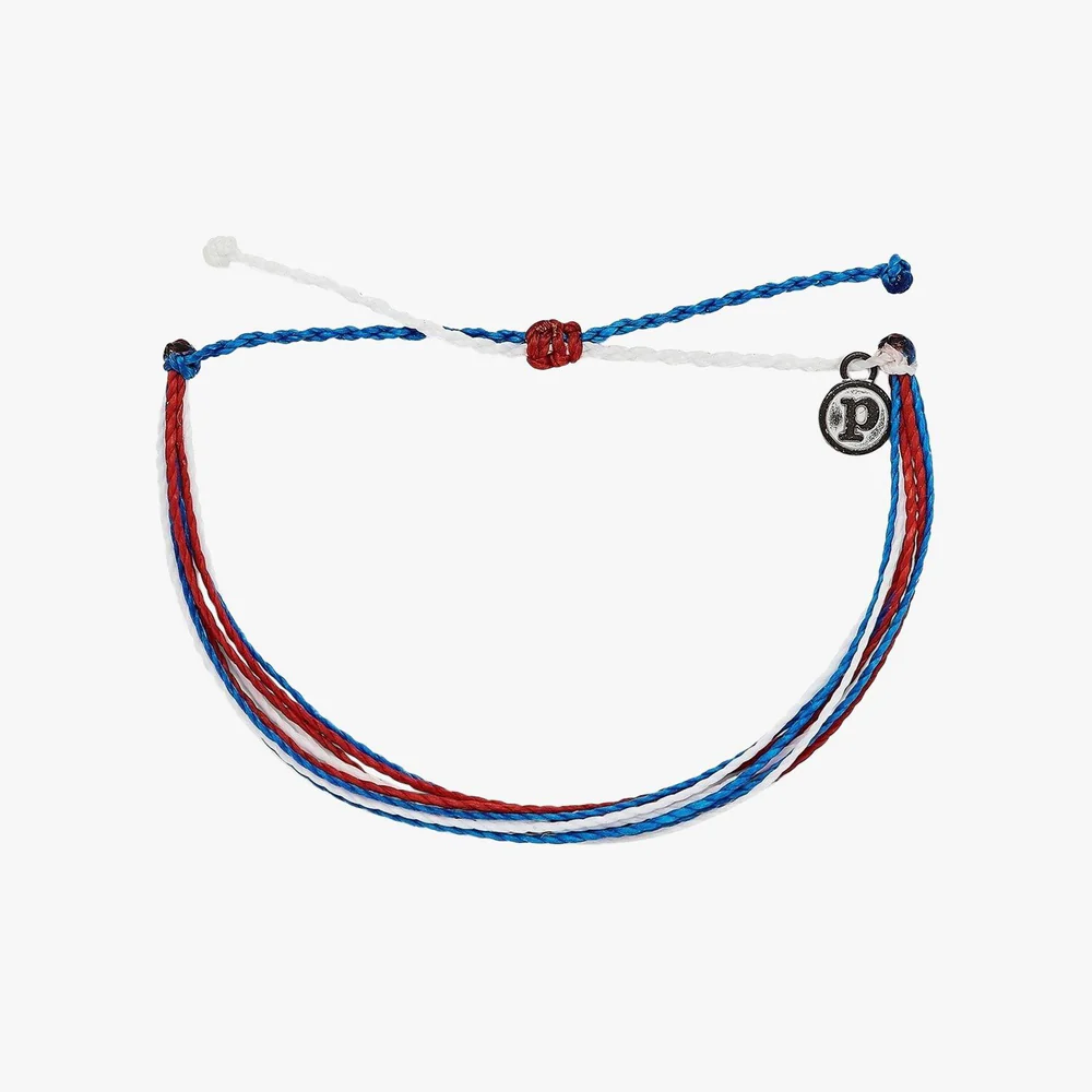 Pura Vida Red White Blue Original Bracelet
