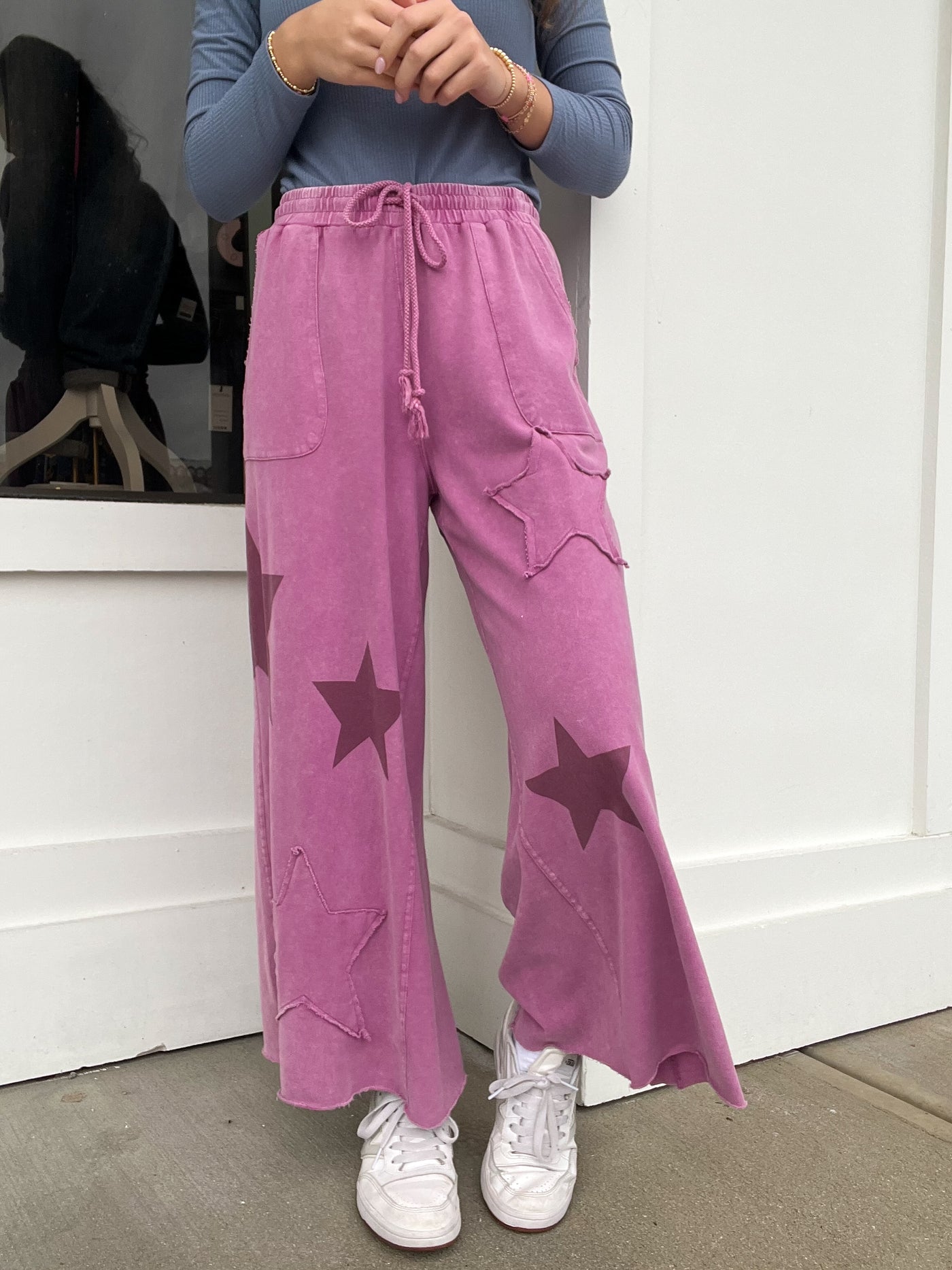 Starry Patch Terry Pants