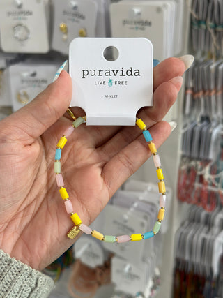 Pura Vida Neon Tube Anklet