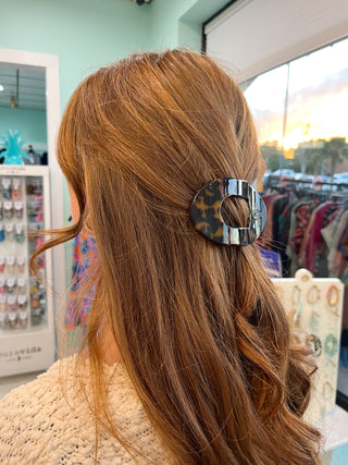 Teleties Medium Flat Round Hair Clip