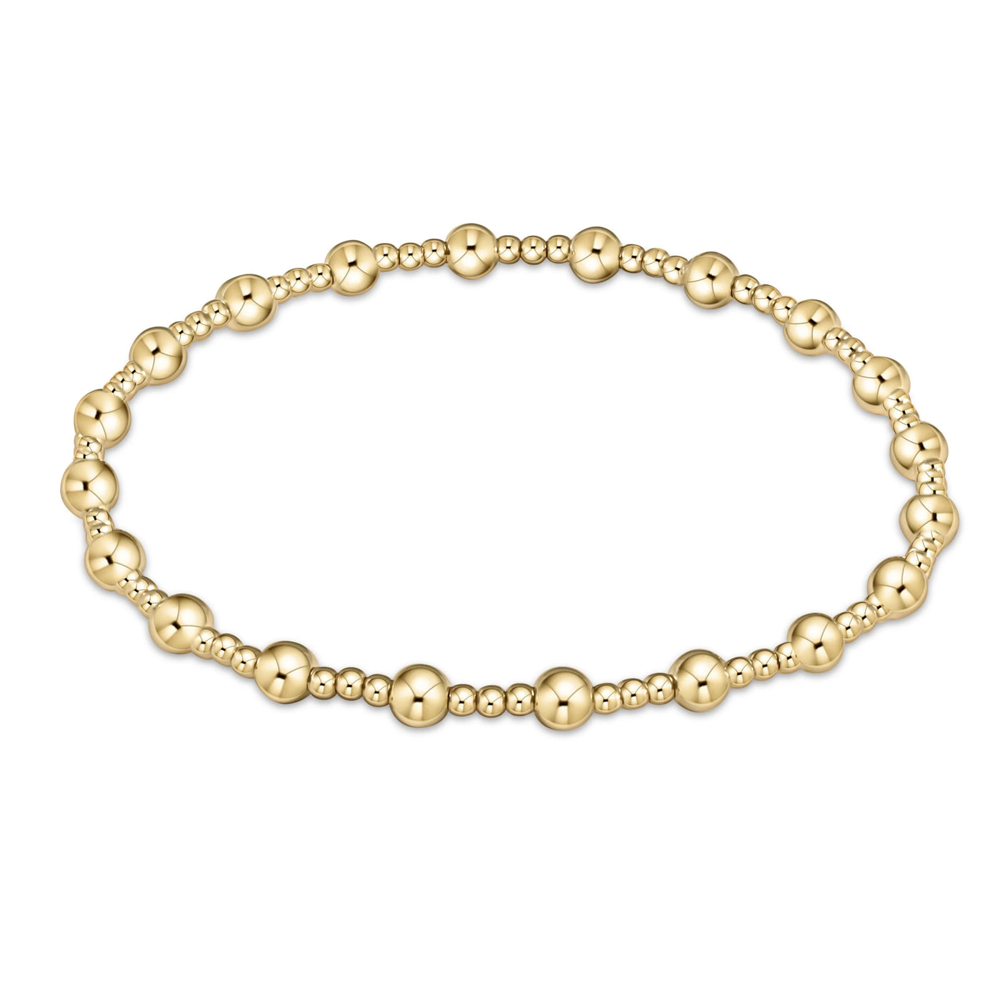 ENewton Extends Classic Sincerity Pattern Bracelet Gold 4mm